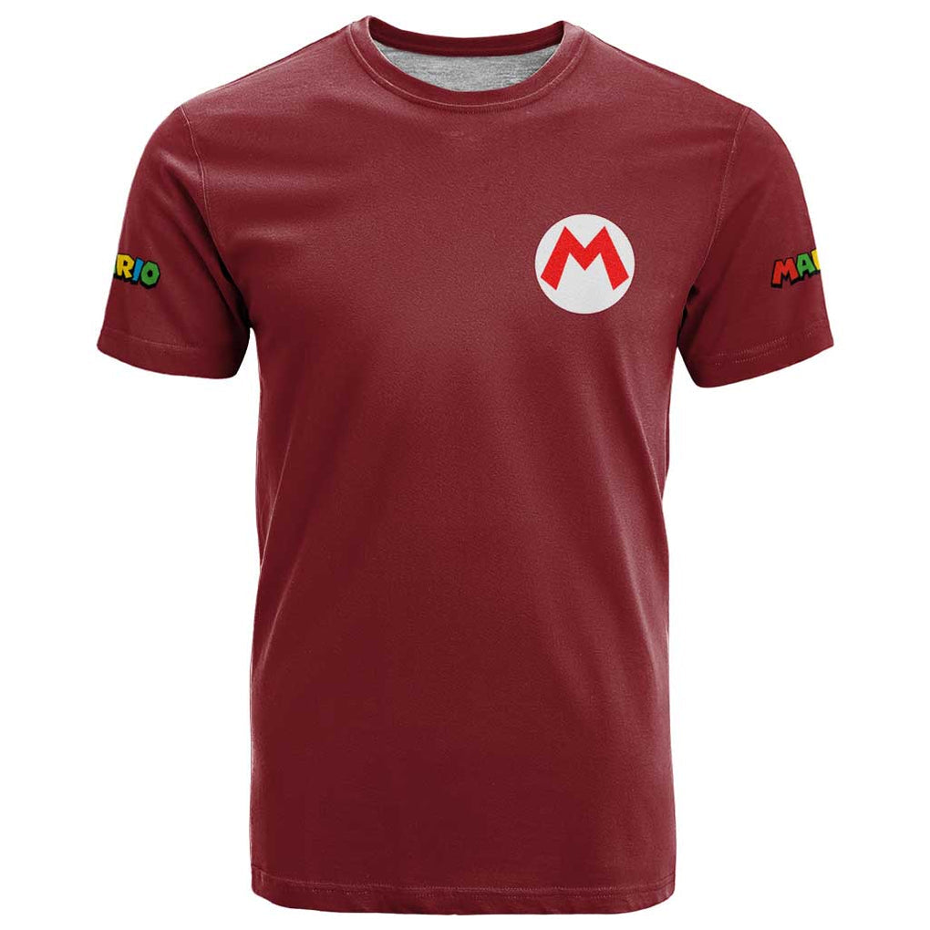 Mario Bros Mario Bros T Shirt Anime Mix 3D Game Style