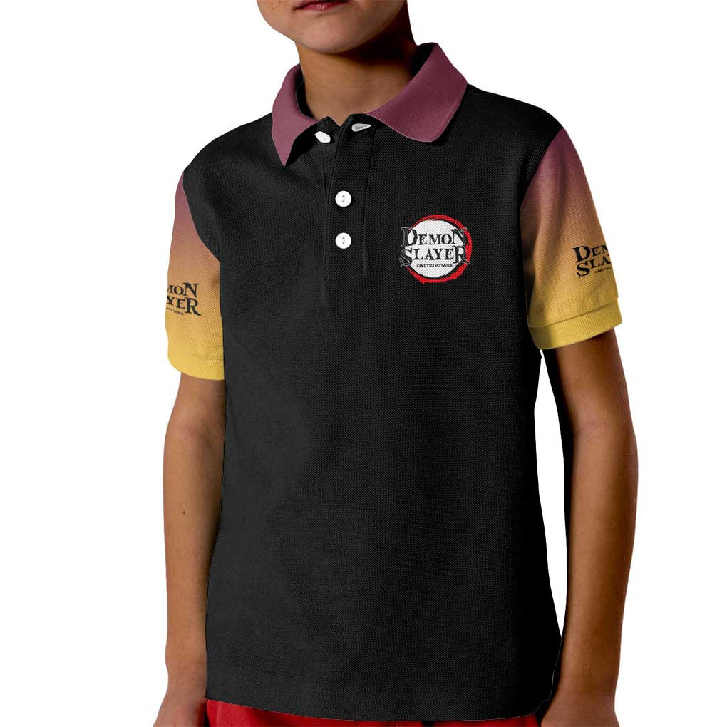 Giyu Tomioka V3 Demon Slayer Kid Polo Shirt Anime Style