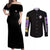 Uzui Tengen V2 Demon Slayer Couples Matching Off Shoulder Maxi Dress and Long Sleeve Button Shirt Anime Style