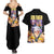 Uzui Tengen V2 Demon Slayer Couples Matching Summer Maxi Dress and Hawaiian Shirt Anime Style