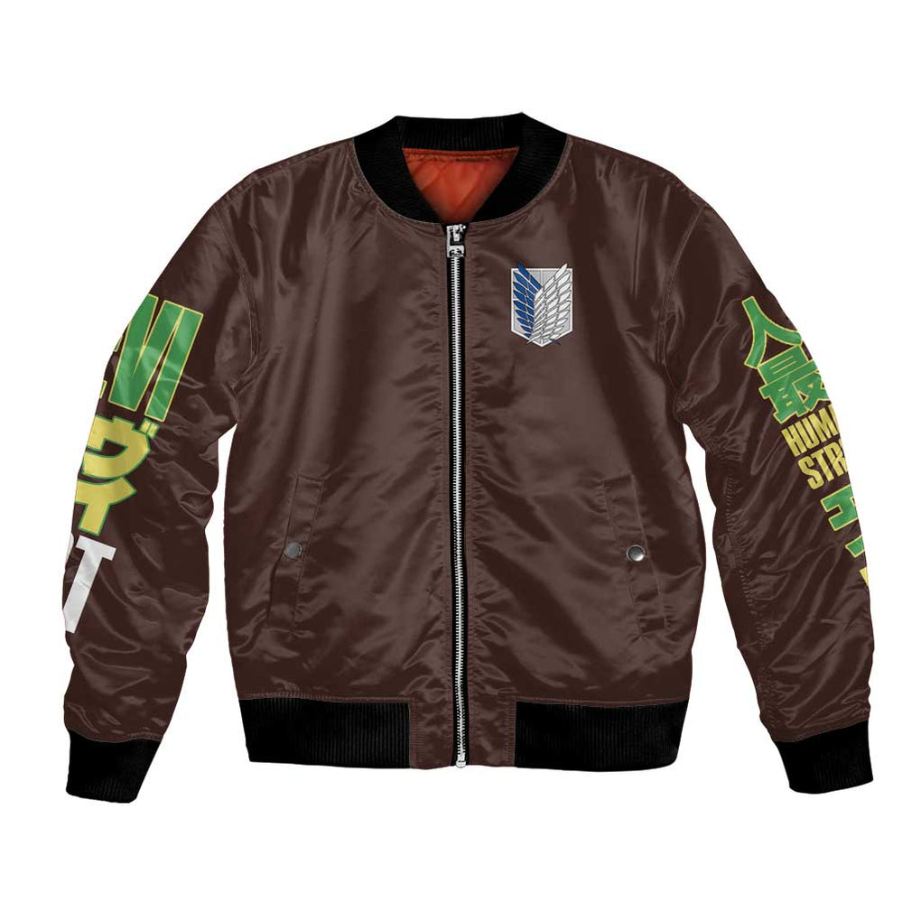 Levi Ackerman V3 Attack on Titan Bomber Jacket Anime Style