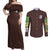 Levi Ackerman V3 Attack on Titan Couples Matching Off Shoulder Maxi Dress and Long Sleeve Button Shirt Anime Style