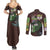 Levi Ackerman V3 Attack on Titan Couples Matching Summer Maxi Dress and Long Sleeve Button Shirt Anime Style