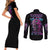 i-am-the-storm-skull-rose-couples-matching-short-sleeve-bodycon-dress-and-long-sleeve-button-shirt