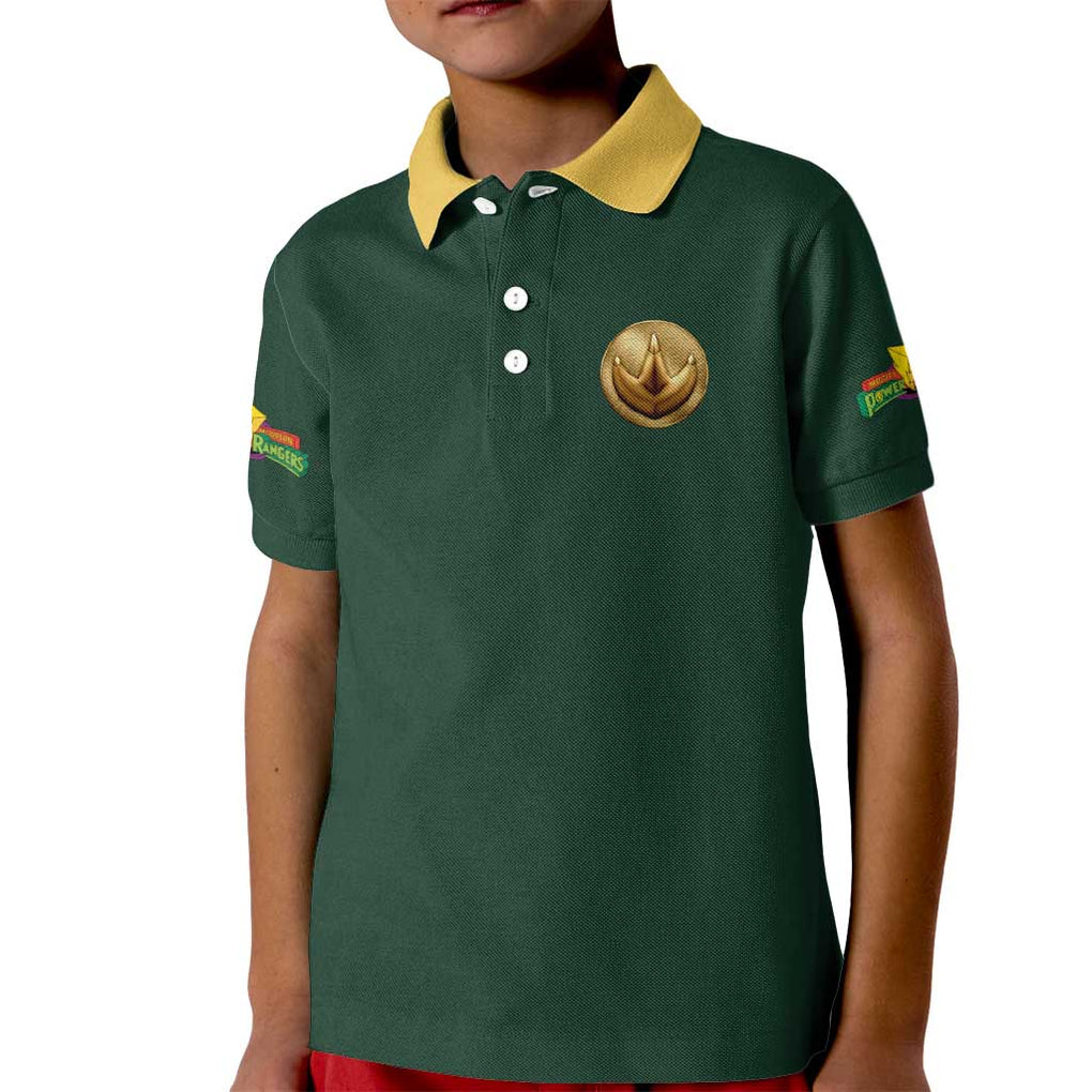 Green Ranger Mighty Morphin Power Rangers Kid Polo Shirt Japan Anime Style