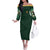 Green Ranger Mighty Morphin Power Rangers Off The Shoulder Long Sleeve Dress Japan Anime Style