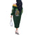 Green Ranger Mighty Morphin Power Rangers Off The Shoulder Long Sleeve Dress Japan Anime Style