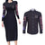 Fushiguro Toji Jujutsu Kaisen Couples Matching Long Sleeve Bodycon Dress and Long Sleeve Button Shirt Japan Anime Style