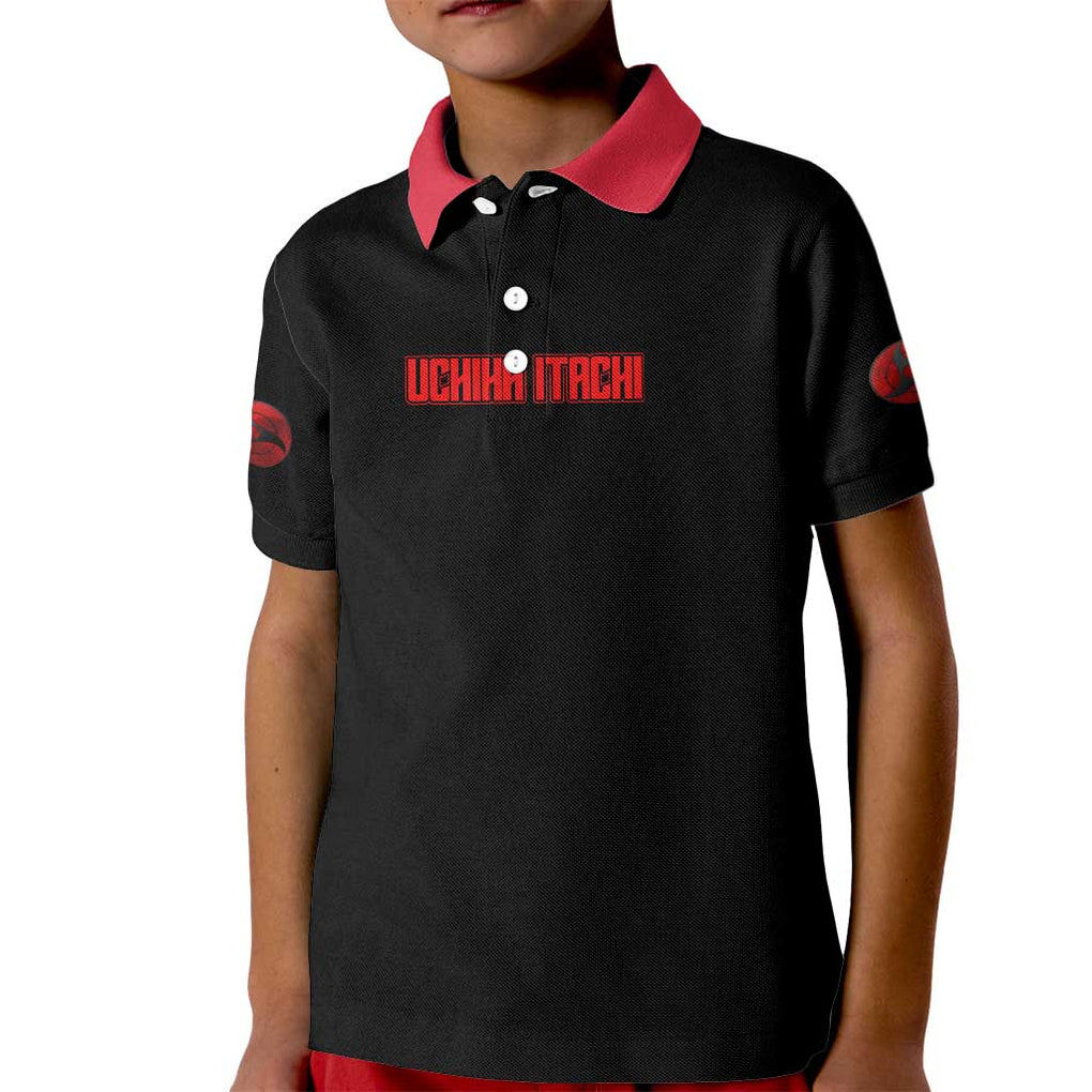 Uchiha Itachi V4 Naruto Kid Polo Shirt Japan Anime Style