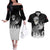 Uzumaki Sage Couples Matching Off The Shoulder Long Sleeve Dress and Hawaiian Shirt