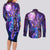 Beerus - Dragon Ball Couples Matching Long Sleeve Bodycon Dress and Long Sleeve Button Shirt