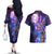 Beerus - Dragon Ball Couples Matching Off The Shoulder Long Sleeve Dress and Hawaiian Shirt