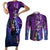 Beerus - Dragon Ball Couples Matching Short Sleeve Bodycon Dress and Long Sleeve Button Shirt