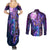 Beerus - Dragon Ball Couples Matching Summer Maxi Dress and Long Sleeve Button Shirt