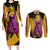 Orange Piccolo Super Anime Couples Matching Long Sleeve Bodycon Dress and Long Sleeve Button Shirt