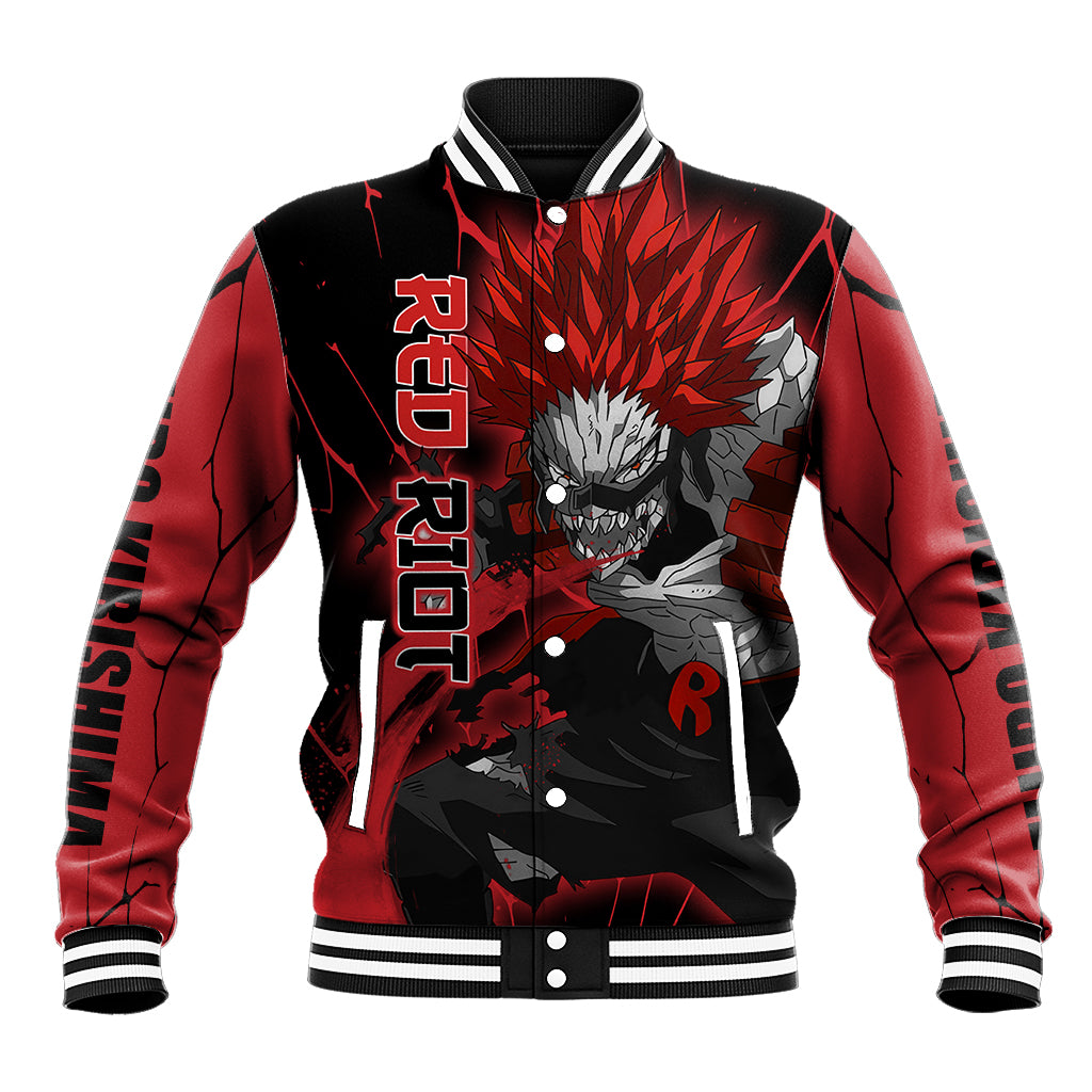 Eijirou KIrishima Red Riot Baseball Jacket