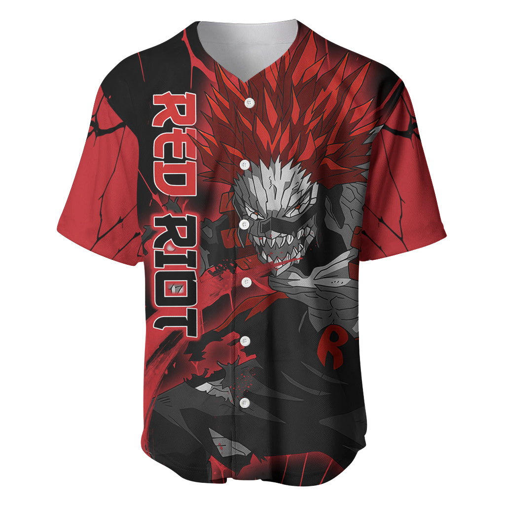 Eijirou KIrishima Red Riot Baseball Jersey