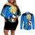 Vegeta Super Saiyan - Dragon Ball Couples Matching Off Shoulder Short Dress and Long Sleeve Button Shirt