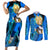 Vegeta Super Saiyan - Dragon Ball Couples Matching Short Sleeve Bodycon Dress and Long Sleeve Button Shirt