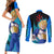 Vegeta Super Saiyan - Dragon Ball Couples Matching Short Sleeve Bodycon Dress and Long Sleeve Button Shirt