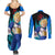 Vegeta Super Saiyan - Dragon Ball Couples Matching Summer Maxi Dress and Long Sleeve Button Shirt