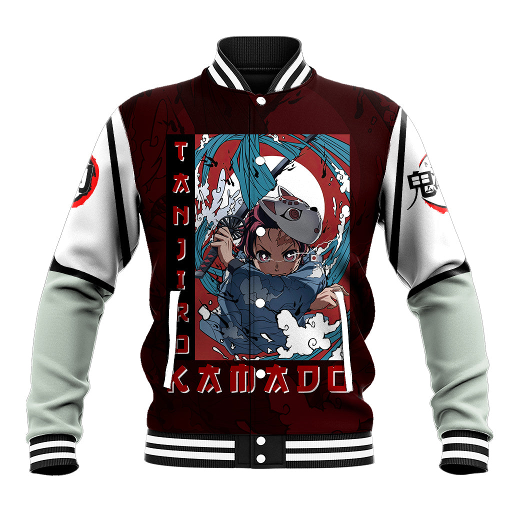 Tanjiro Kamado - Raising Sun Anime Baseball Jacket