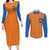 Goku King Kai Couples Matching Long Sleeve Bodycon Dress and Long Sleeve Button Shirt Dragon Ball