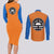 Goku King Kai Couples Matching Long Sleeve Bodycon Dress and Long Sleeve Button Shirt Dragon Ball