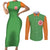 Yamcha Couples Matching Short Sleeve Bodycon Dress and Long Sleeve Button Shirt Dragon Ball