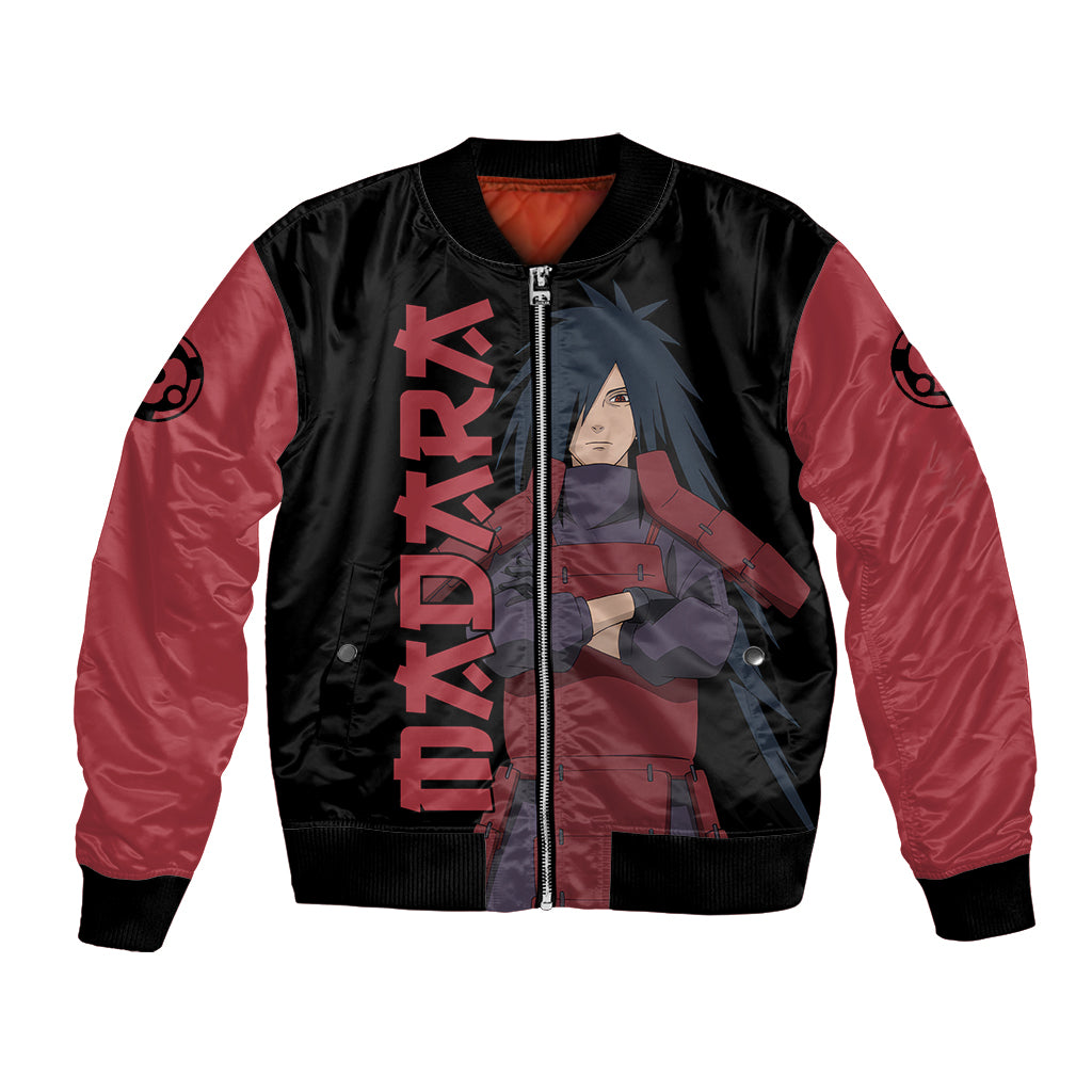 Uchiha Madara Sharingan Eyes Bomber Jacket Naruto