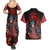 Uchiha Madara Sharingan Eyes Couples Matching Summer Maxi Dress and Hawaiian Shirt Naruto