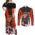 Portgas D.Ace - One Piece Couples Matching Off Shoulder Maxi Dress and Long Sleeve Button Shirt Anime Japan Style