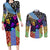 skull-pattern-couples-matching-long-sleeve-bodycon-dress-and-long-sleeve-button-shirts-colorful-skull-pattern-mix