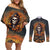 halloween-skull-couples-matching-off-shoulder-short-dress-and-long-sleeve-button-shirts-pumpkin-themed