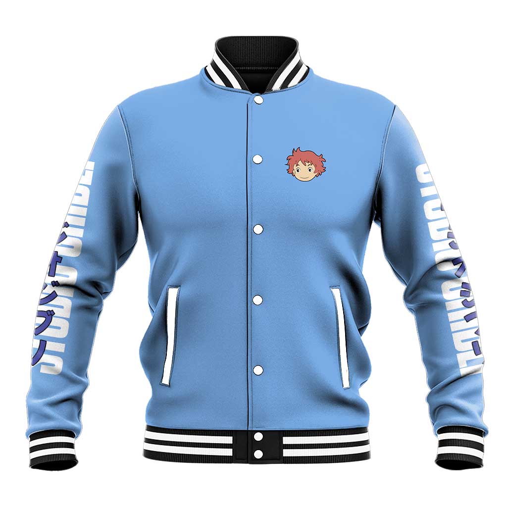 Ponyo Studio Ghibli Baseball Jacket Anime Style