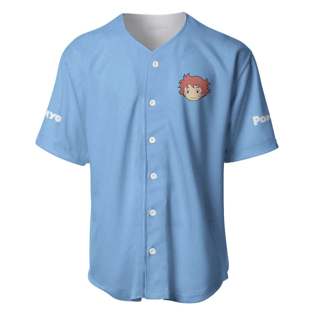 Ponyo Studio Ghibli Baseball Jersey Anime Style