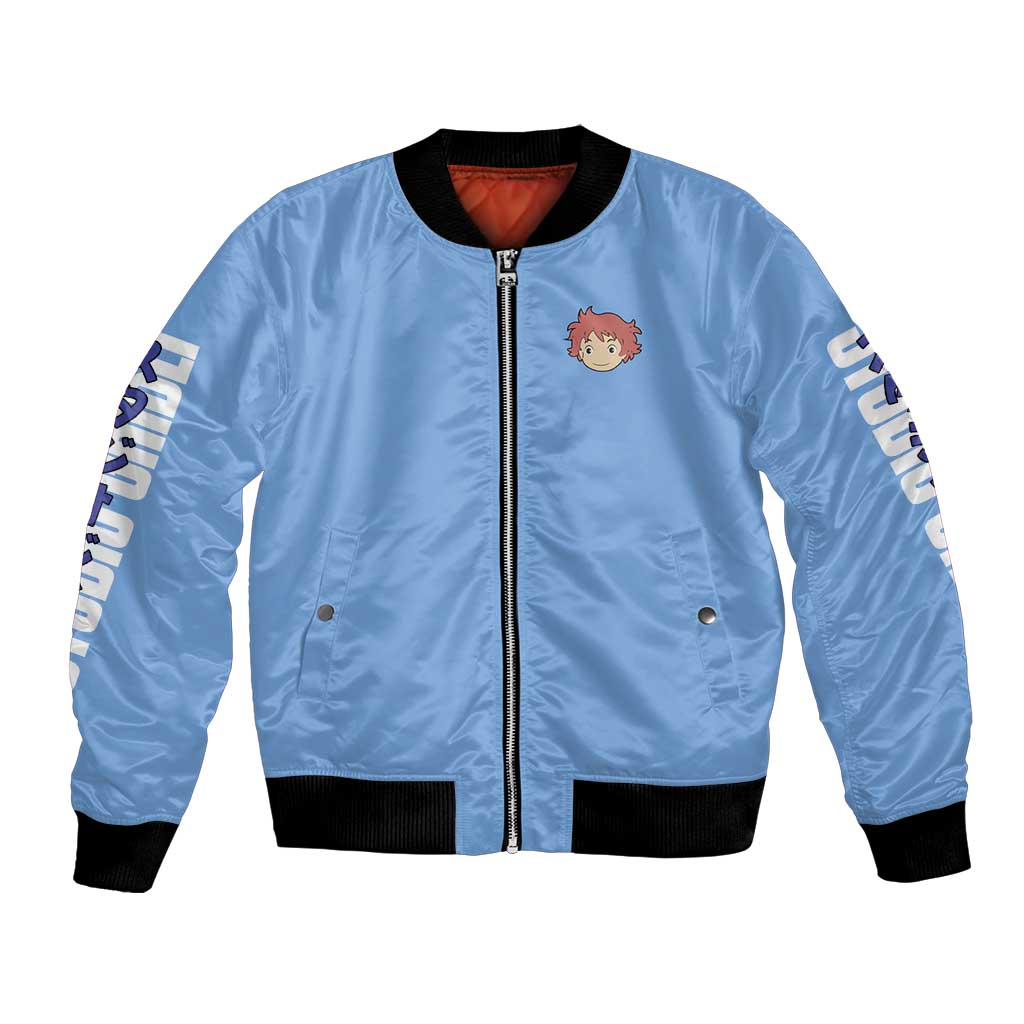 Ponyo Studio Ghibli Bomber Jacket Anime Style