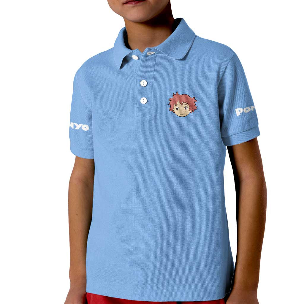 Ponyo Studio Ghibli Kid Polo Shirt Anime Style