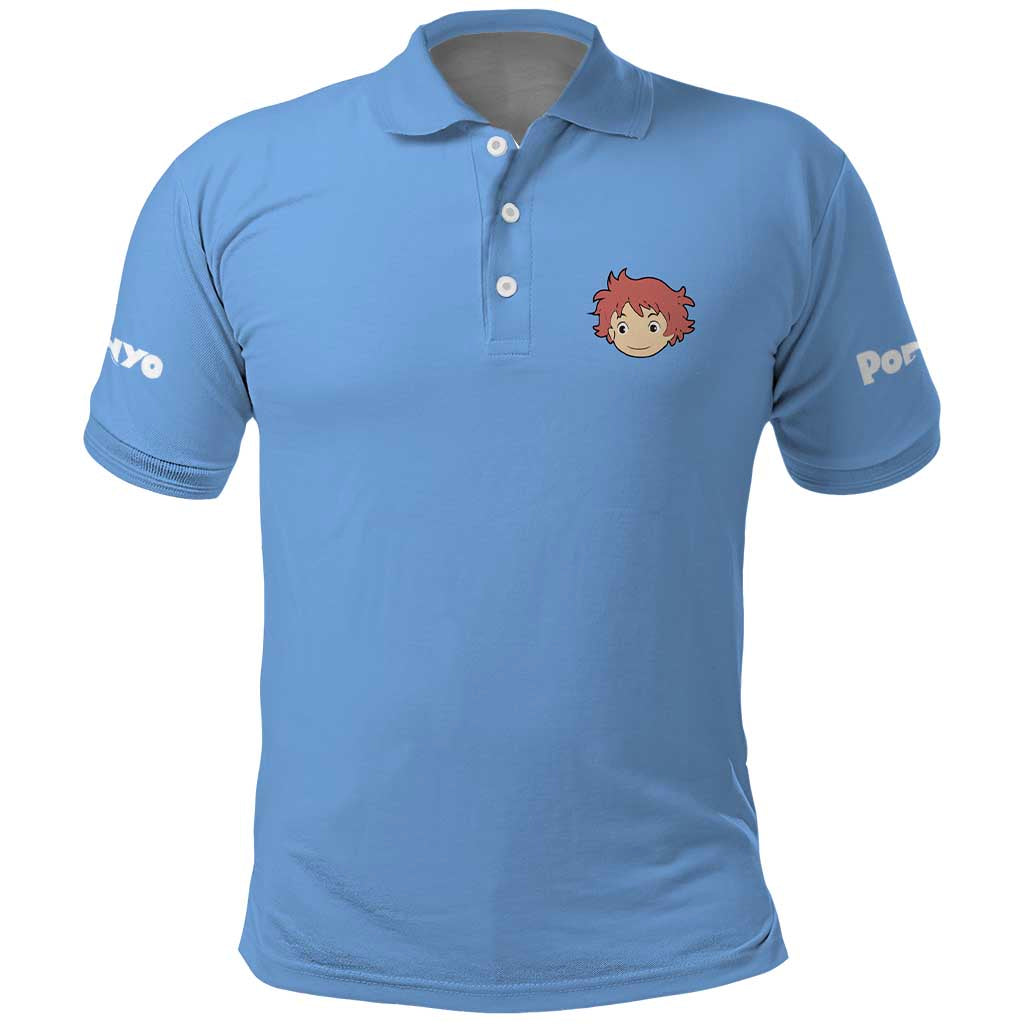 Ponyo Studio Ghibli Polo Shirt Anime Style