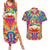 Trippy South Park Couples Matching Summer Maxi Dress and Hawaiian Shirt Anime Style