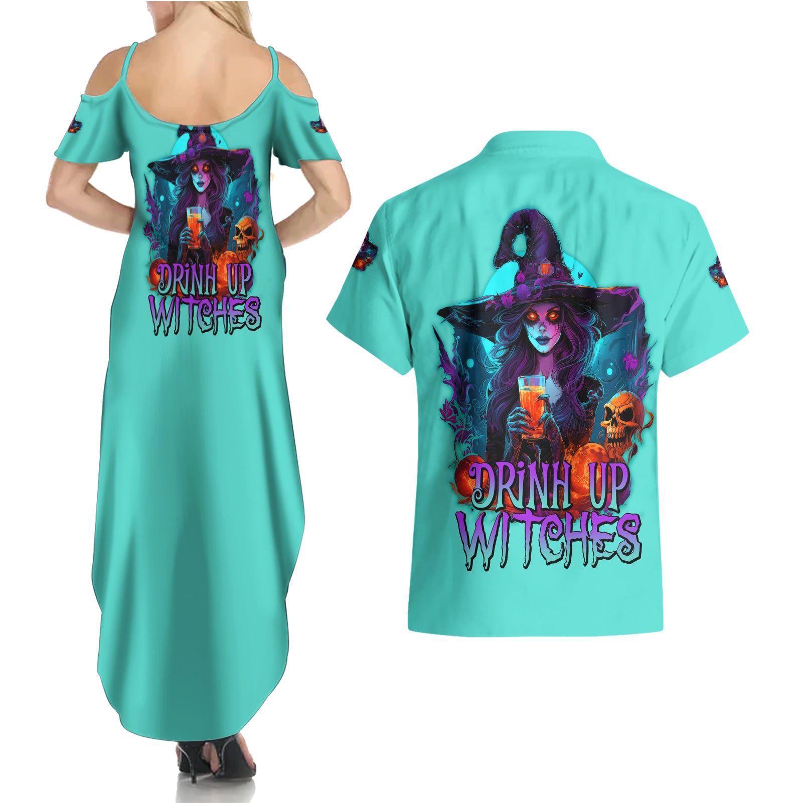 drink-up-witches-halloween-couples-matching-summer-maxi-dress-and-hawaiian-shirt