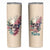 Fresh Out Of F Watercolor Skull Skinny Tumbler