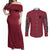 Ban Seven Deadly Sins Couples Matching Off Shoulder Maxi Dress and Long Sleeve Button Shirt Anime Style