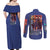 Roy Mustang Fullmetal Alchemist Couples Matching Off Shoulder Maxi Dress and Long Sleeve Button Shirt Anime Style