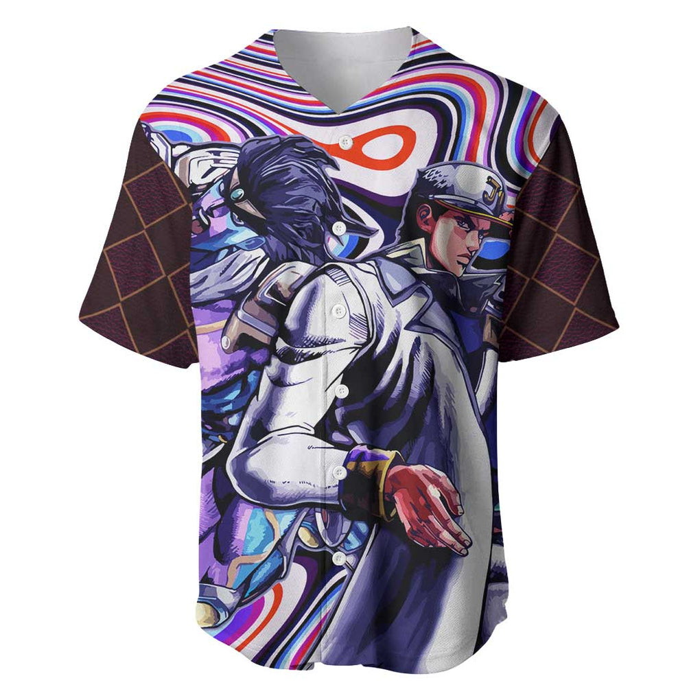 Trippy Jotaro Kujo JoJo’s Bizarre Adventure Baseball Jersey Anime Mix Trippy Style