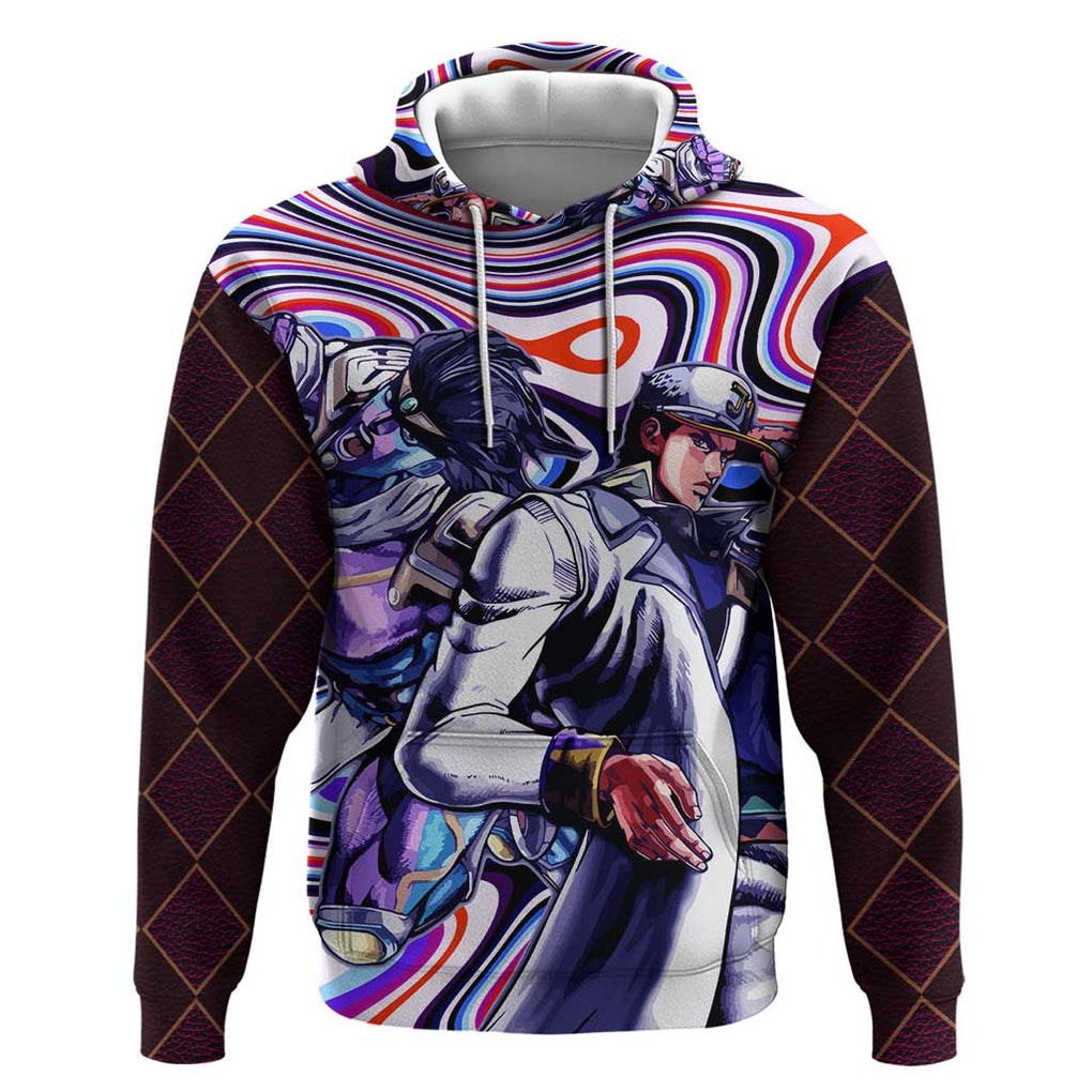 Trippy Jotaro Kujo JoJo’s Bizarre Adventure Hoodie Anime Mix Trippy Style