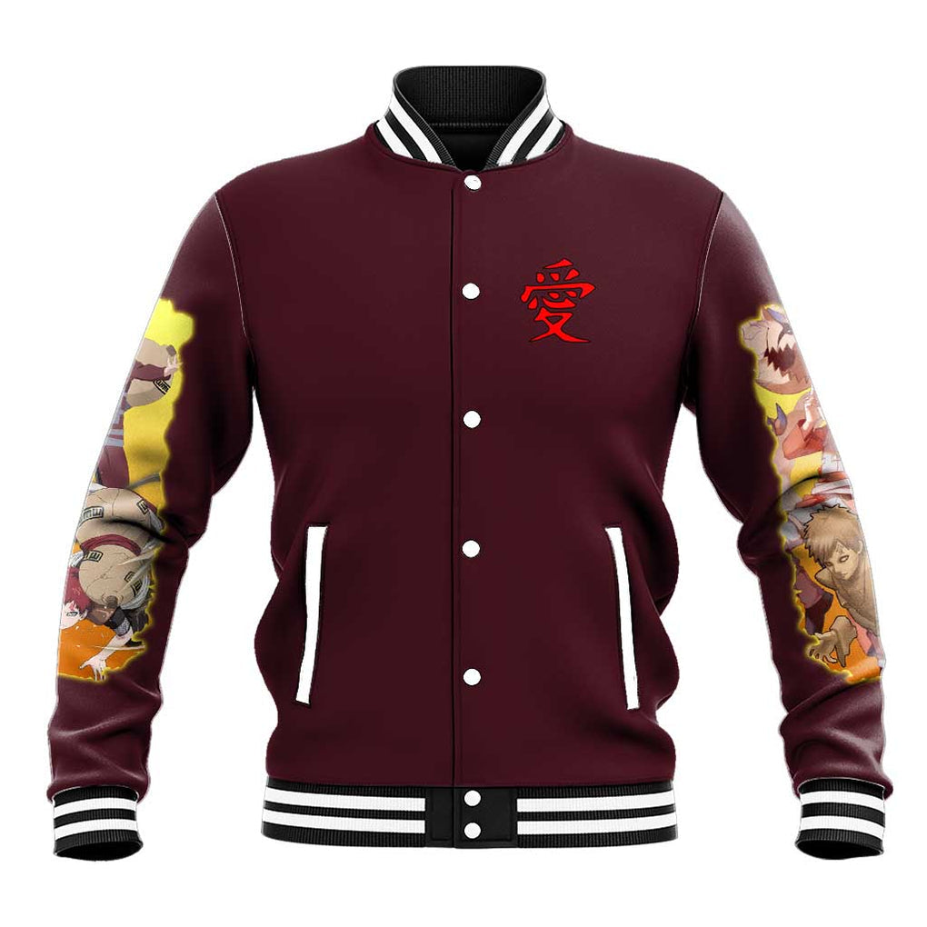 Gaara V2 Naruto Baseball Jacket Japan Anime Style