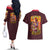 Gaara V2 Naruto Couples Matching Off The Shoulder Long Sleeve Dress and Hawaiian Shirt Japan Anime Style