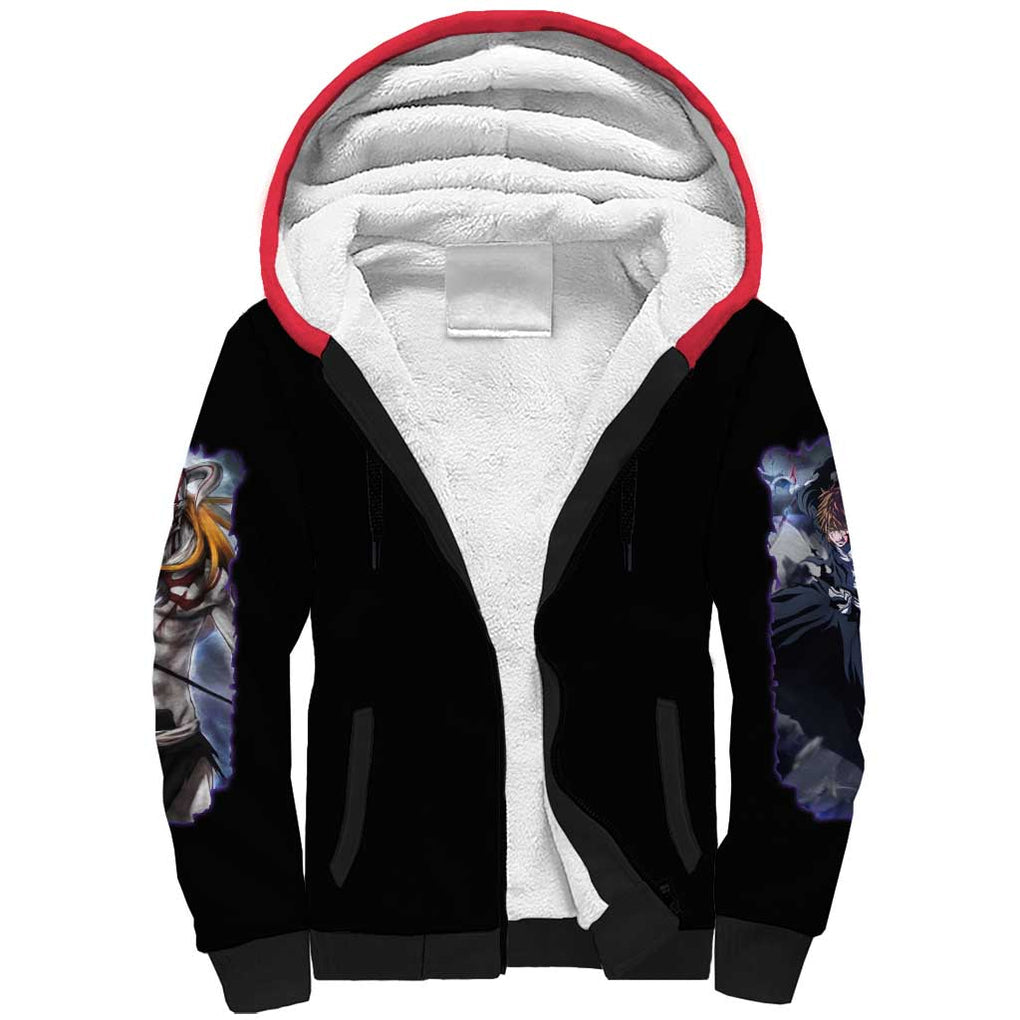 Kurosaki Ichigo V4 Bleach Sherpa Hoodie Japan Anime Style