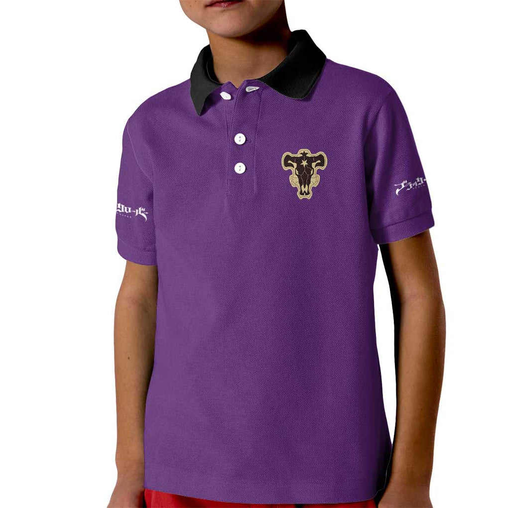 Yami Sukehiro V4 Black Clover Kid Polo Shirt Japan Anime Style